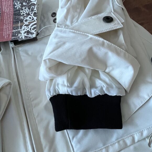 NWT ROXY X-Series Atomic Fireball Belted‎ Hooded Jacket White Size X-Small - Picture 11 of 16